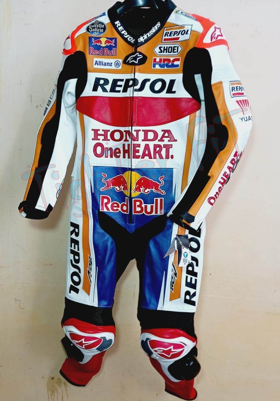 REPSOL CUSTOM MADE LEATHER RACING SUIT